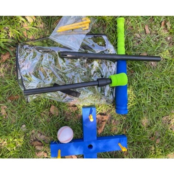 Foam Tball Set for Kids Toddlers 3-5 Softball Bat Set Adjustable Batting Tee